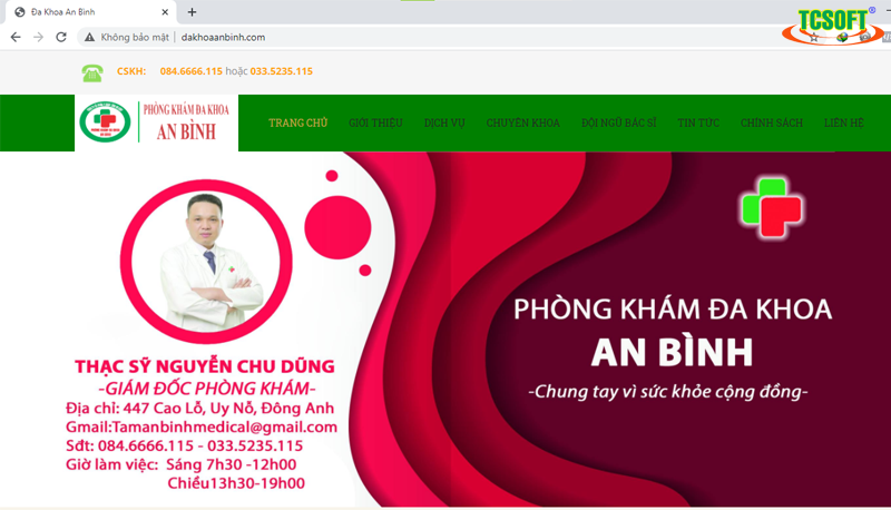 Xây dựng trang web - Tiếp thị phòng khám